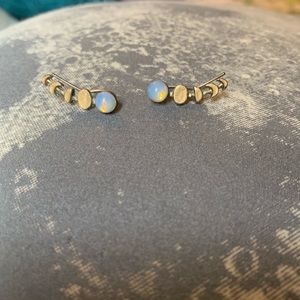 Phases of the moon earrings